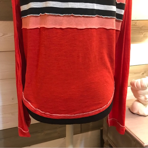 We the Free ⚜️ Orange Striped Insude Out Threading - Picture 9 of 12